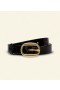 DÔEN Belts, Hats & Gloves | Women Avi Slim Belt Black Patent