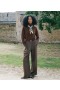DÔEN Pants & Shorts | Women Lawrence Pant Brown Herringbone