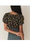 DÔEN Tops | Women Frederica Top Noir Winding Blossoms