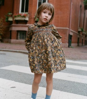 DÔEN Dresses | Women Letty Dress Noir Narcissus Floral