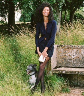 DÔEN Knitwear | Women Harrington Cardigan Navy