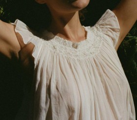 DÔEN Sleep & Loungewear | Women Lovisa Nightgown Salt