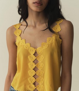 DÔEN Tops | Women Flores Top Goldenrod