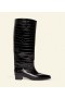  Sapatos DÔEN | Bota Riviera Feminina Preta Croc Faux