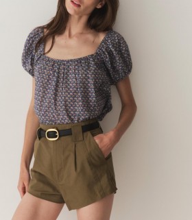 DÔEN Felsők | Női Tonya Top Dahlia Ikat