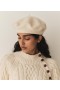  Cinture, cappelli e guanti DÔEN | Berretto Georgianna in lana color crema da donna