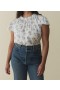  DÔEN Tops | Top Yvie da donna blu con stampa floreale
