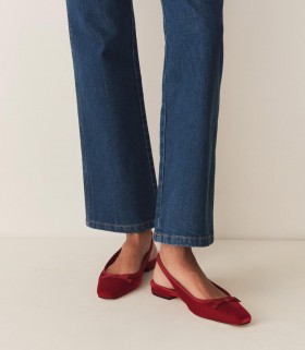  DÔEN Shoes | Donna Cossima Slingback Ruby Velvet