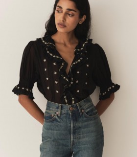  DÔEN Tops | Top Hettie da donna nero