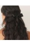  DÔEN ヘアアクセサリー | レディース ララ ボウ バレッタ ブラック グログラン