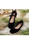  Buty DÔEN | Damskie kapcie Mary Jane w kolorze czarnym
