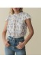  Topy DÔEN | Dámsky top Yvie Bleu Frolicking Floral