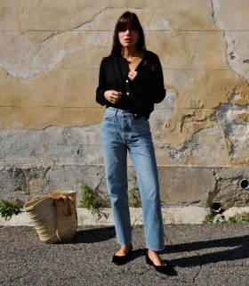 DÔEN Denim | Dámske džínsy Diana Crop Jean Marillet Wash