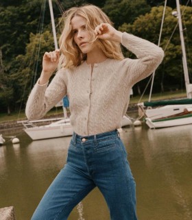 DÔEN Pletené veci | Ženy Danaë Cable Cashmere Cardigan Cottage