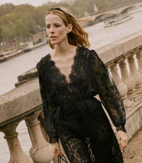  DÔEN Saç Aksesuarları | Kadın Patty Saç Bandı Siyah Saten