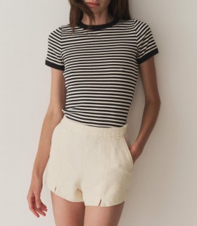  DÔEN Tees | Kadın Vivi Tee Nantucket Stripe
