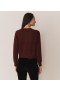  DÔEN Knitwear | Cárdigan Petra para mujer, color burdeos
