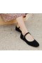  Zapatos DÔEN | Pantuflas Mary Jane negras para mujer