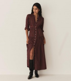  DÔN Kjoler | Dame Annika Kjole Rouge Countryside Plaid