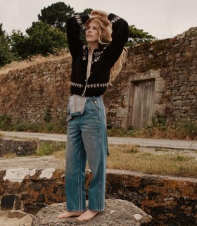 DÔEN Strik | Dame Clarke Cardigan Olympia Black Fairisle