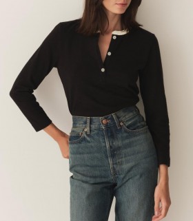  DÔEN T-shirts | Dame Clover T-shirt Sort