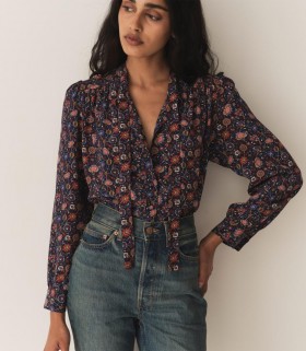  DÔEN Toppe | Dame Josseline Top Midnight Riviera Medallion