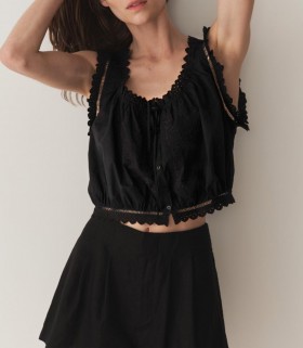  DÔEN Tops | Dames Traveler Top Zwart