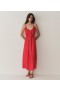  Robes DÔEN | Robe En Lin Nevita Scarlet Femme