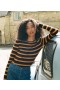  Tricots DÔEN | Pull en cachemire Hyères femme à rayures Carrington