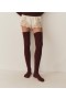 Chaussettes et collants DÔEN | Chaussettes hautes Collégien femme Bordeaux Grand Cru