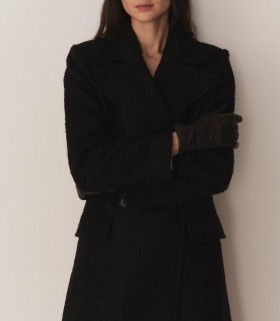  Ceintures, chapeaux et gants DÔEN | Gants Rhine pour femme en cuir noir