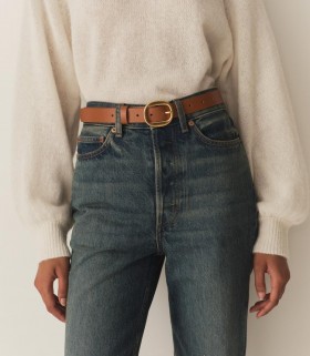 Ceintures, chapeaux et gants DÔEN | Ceinture Wyatt pour femme en veau box