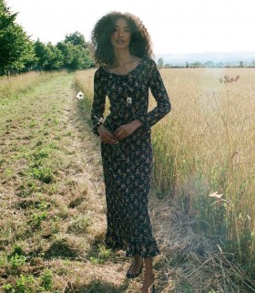  Robes DÔEN | Robe Roselia pour femme, motif digitale florale