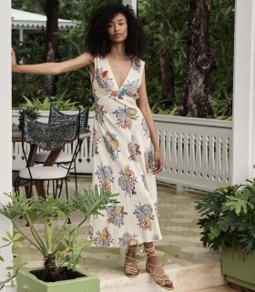  Robes DÔEN | Robe Tatiana Femme Mer Botanique