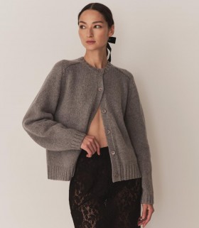  Tricots DÔEN | Cardigan Adley gris pour femme