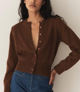 Tricots DÔEN | Cardigan Fairchild en cachemire Cordovan pour femme