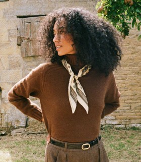 Tricots DÔEN | Pull col roulé en cachemire Cordovan Hayworth pour femme