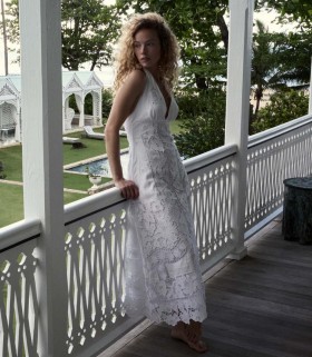  Robes DÔEN | Robe Mariza pour femme, couleur sel