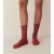 DÔEN Chaussettes & Collants | COLLÉGIEN Glitter Crew Sock Rouge Carmin Femme