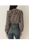  DÔEN Damen Tops | Joelle Top Navy Countryside Plaid
