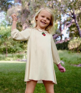  DÔEN Kleider | Damen Greer Kleid Perlmutt