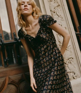  DÔEN Kleider | Damen Marybell Kleid Delphinium Floral