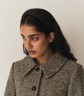 DÔEN Haarschmuck | Damen Sestri Stirnband Schwarz Satin