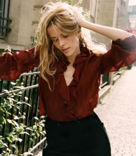  DÔEN Damen Oberteile | Hardy Top Deep Crimson